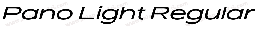 Pano Light Regular字体转换